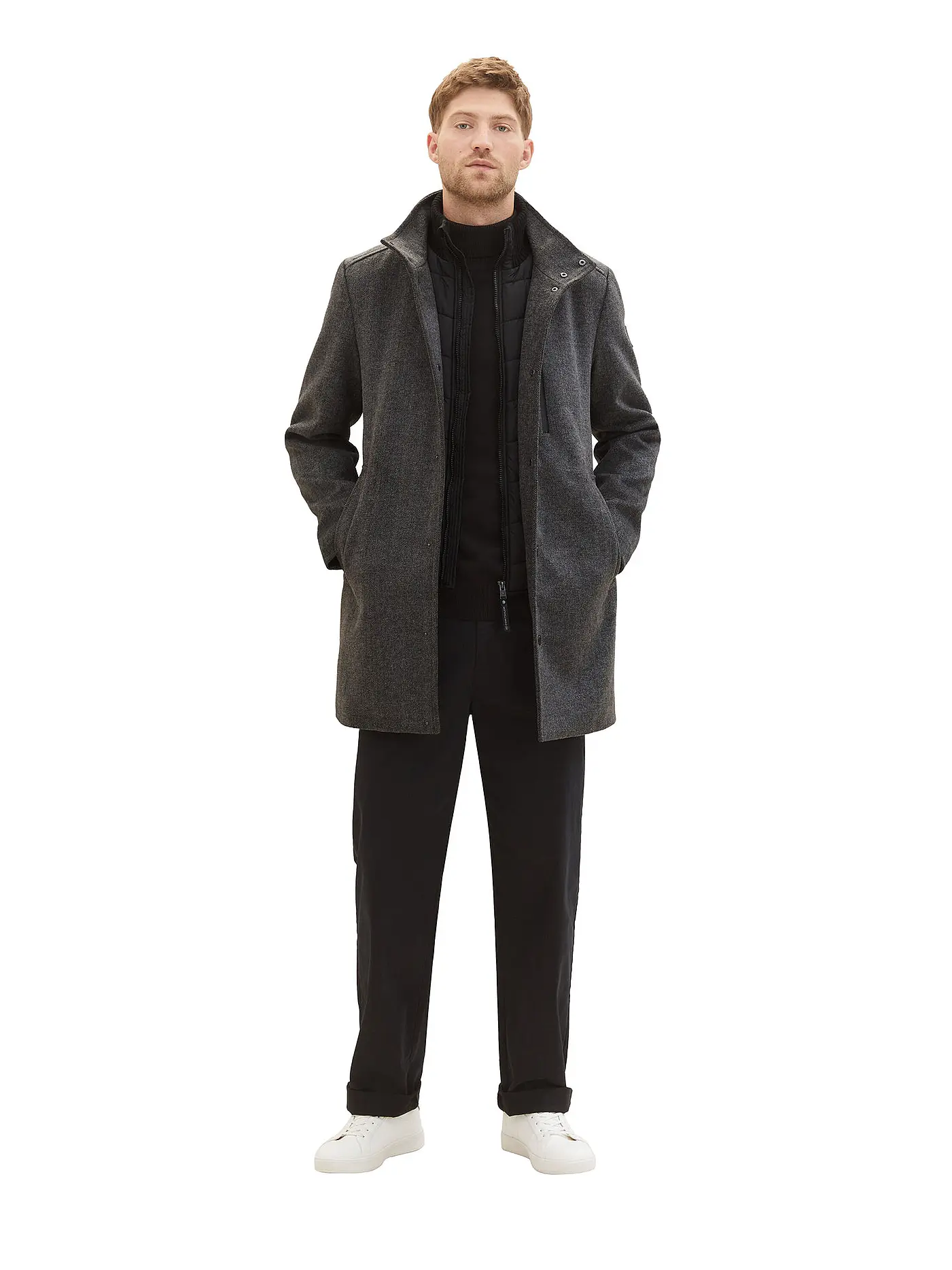 TOM TAILOR | Mantel | grau